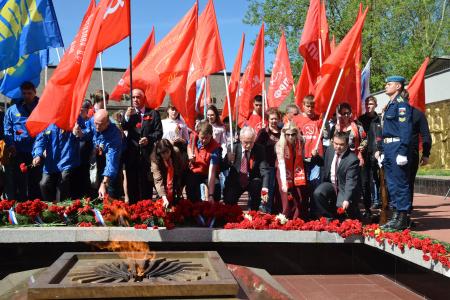 Рязанская область. Бессмертного подвига будем достойны! Возложение цветов на Мемориальном комплексе