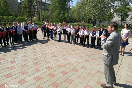 Самарская область. 18 мая в посёлке Берёза состоялся приём в пионеры
