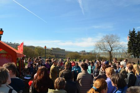 В Санкт-Петербурге при поддержке КПРФ прошла акция "Звезда Победы"
