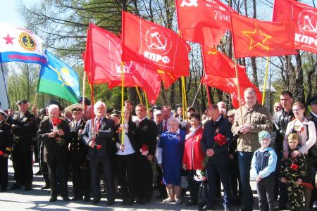 Ленобласть под красными флагами Победы