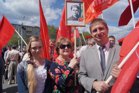 Пензенская область. День Победы в колонне со Сталиным