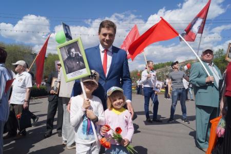 Пензенская область. День Победы в колонне со Сталиным