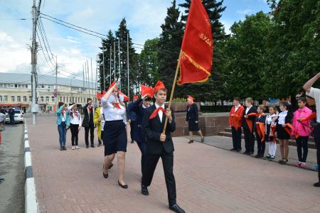 В Рязани прошла торжественная линейка, посвящённая 96-летию пионерской организации