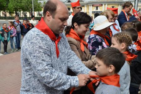 В Рязани прошла торжественная линейка, посвящённая 96-летию пионерской организации