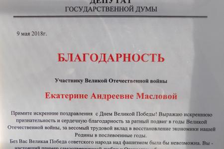 Комсомольцы Воронежа при поддержке депутата Госдумы Сергея Гаврилова поздравили ветеранов Великой Отечественной с Днем Победы