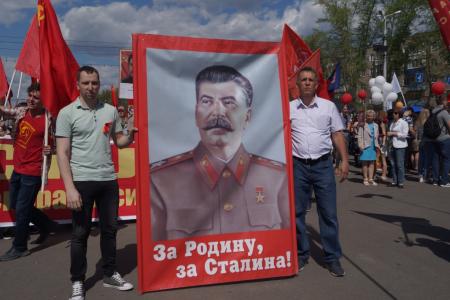 Пензенская область. День Победы в колонне со Сталиным