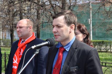 Первомайская демонстрация и митинг в Рязани