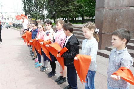 В Рязани прошла торжественная линейка, посвящённая 96-летию пионерской организации