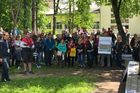 Олег Лебедев выступил на экологическом митинге во Владимирской области