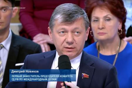 Д.Г. Новиков в эфире Первого канала: «Пенсионная реформа вызывает народный протест»