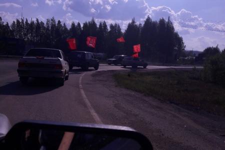 Челябинская область. В городе Карабаш прошёл протестный автопробег против повышения цен на бензин