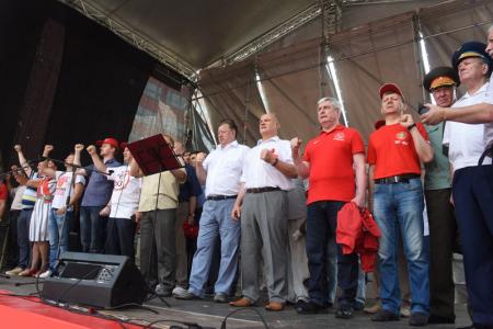 Г.А. Зюганов на 100-тысячном митинге в Москве: Пенсионной «реформе» - не быть!