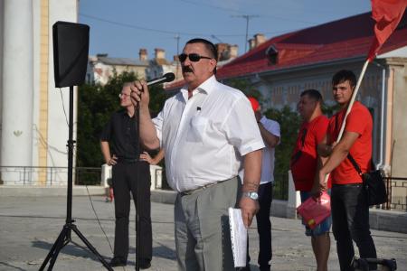 В Астрахани прошел митинг против пенсионной реформы 