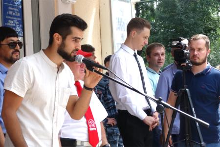 В Курске состоялся многочисленный митинг против повышения пенсионного возраста