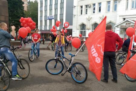 Ивановская область. Коммунисты и комосомольцы провели велопробег против «пенсионной реформы»