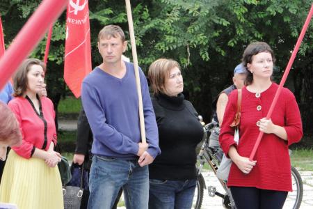 Амурская область. Жители Благовещенска вышли поддержать акцию КПРФ против пенсионной реформы