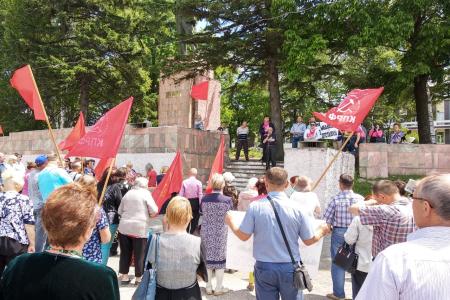 Приморский край. В Партизанске прошел митинг против повышения пенсионного возраста 