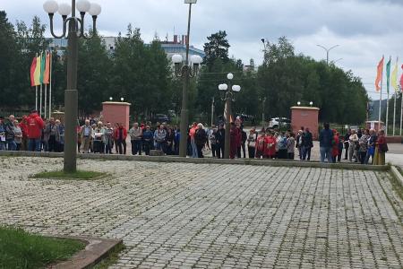 Республика Якутия. В Нерюнгри прошел общенародный митинг против повышения пенсионного возраста