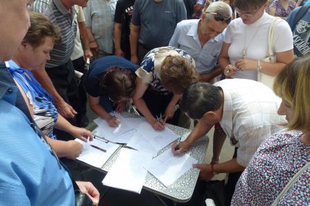 Оренбургская область. Протестный митинг в Медногорске