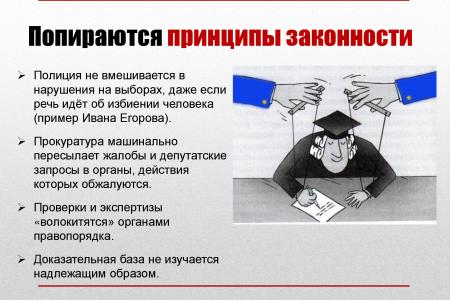 «К показу запрещено!» В Думе испугались презентации о проблемах законности