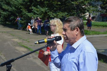 Отключение электричества не помешало массовому митингу против пенсионной реформы в Биробиджане