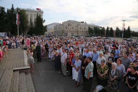 Нижегородская область. Митинг в Сарове: «Нет людоедской пенсионной реформе!»
