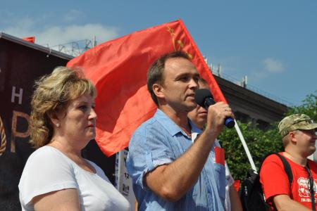 Ленинград вышел на митинг протеста против повышения пенсионного возраста
