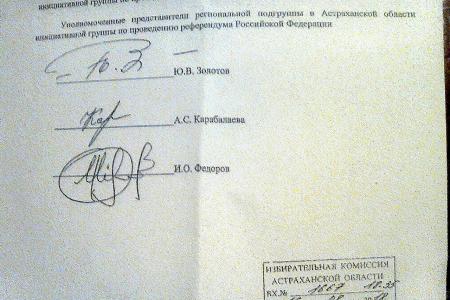 Астраханский облизбирком отказал в регистрации инициативной группе КПРФ по проведению референдума