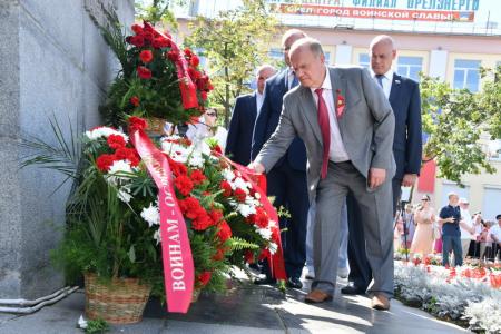 Г.А. Зюганов принял участие в митинге Памяти, посвященном 75-й годовщине освобождения Орловской области
