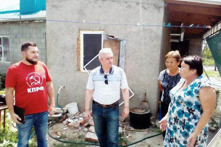 Руководство КПРФ и фракция коммунистов в Госдуме оказали реальную помощь жителям станицы Новокорсунской в Краснодарском крае