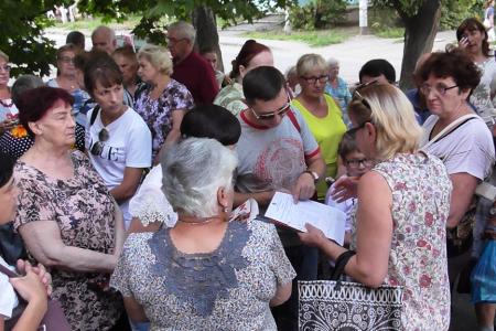 Первый секретарь Саратовского обкома КПРФ Ольга Алимова встретилась с избирателями