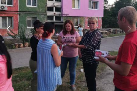 Первый секретарь Саратовского обкома КПРФ Ольга Алимова встретилась с избирателями