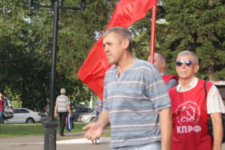 В Красноярском крае прошли массовые акции протеста КПРФ