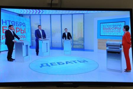 Состоялись очередные теледебаты кандидатов в губернаторы Подмосковья