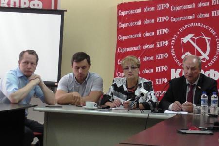 Валерий Рашкин и Ольга Алимова провели совместную пресс-конференцию в Саратовской области и посетили местное предприятие