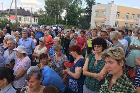 Тульский обком КПРФ провёл большой митинг против  пенсионной "реформы" в городе Узловая