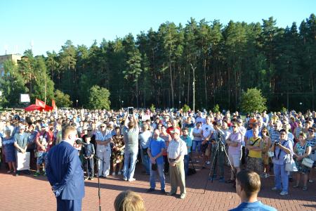 Нижегородская область. В Выксе состоялся самый массовый митинг в истории города