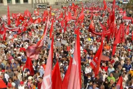Г.А. Зюганов: Мы проводим акцию протеста против людоедской реформы, которую почему-то назвали пенсионной