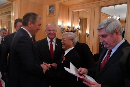 Г.А. Зюганов провел встречу с Генеральным секретарем ЦК Коммунистической партии Вьетнама товарищем  Нгуен Фу Чонгом