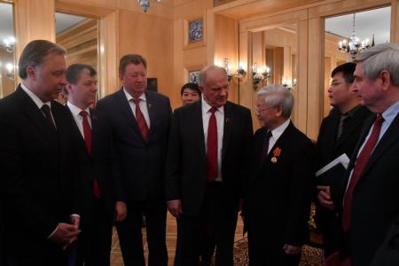 Г.А. Зюганов провел встречу с Генеральным секретарем ЦК Коммунистической партии Вьетнама товарищем  Нгуен Фу Чонгом