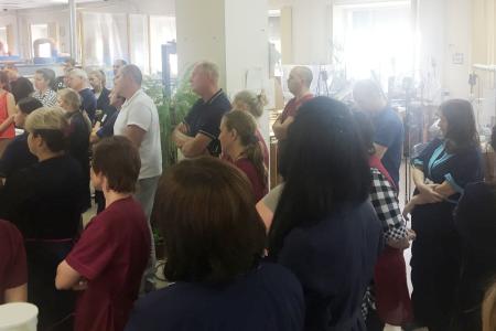 Олег Лебедев провел встречу с рабочими в городе Покров Владимирской области