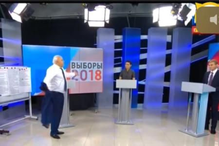 Сенсация в Хакасии: Глава региона Зимин сбежал с предпоследних дебатов и не явился на последние 