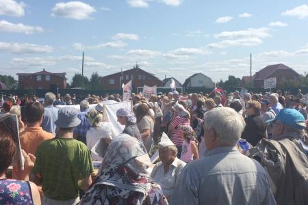 Олег Лебедев выступил на экологическом митинге во Владимирской области