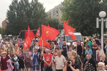 Олег Лебедев выступил на митинге в Рязани