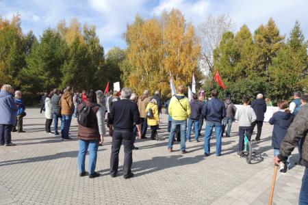 Очередной митинг протеста прошел в Омске