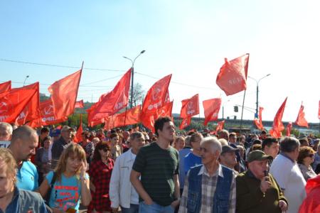 Митинг в Нижнем Новгороде. «Пенсионный рубеж обороны – последний перед гибелью народа!»