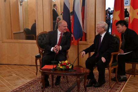 Г.А. Зюганов провел встречу с Генеральным секретарем ЦК Коммунистической партии Вьетнама товарищем  Нгуен Фу Чонгом