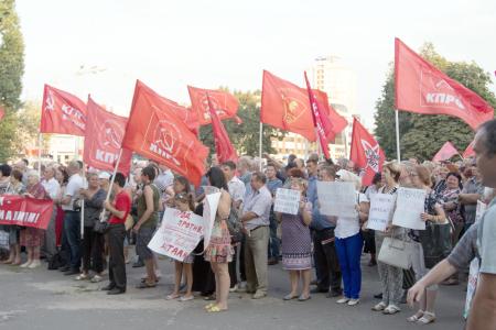 Воронежская область. Коммунисты провели митинг против пенсионной «реформы»