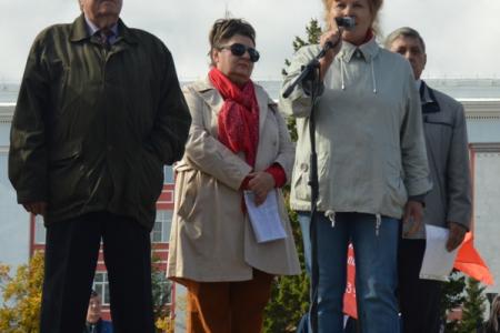 На центральной площади Барнаула состоялся массовый митинг против повышения пенсионного возраста