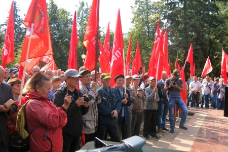 В Чувашии  прошли массовые митинги против повышения пенсионного возраста